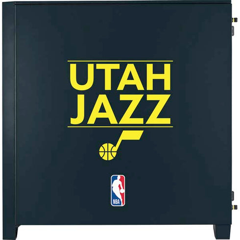 NBA Utah Jazz Standard - Black Corsair 4000D Tempered Glass Mid-Tower ATX Case Skin